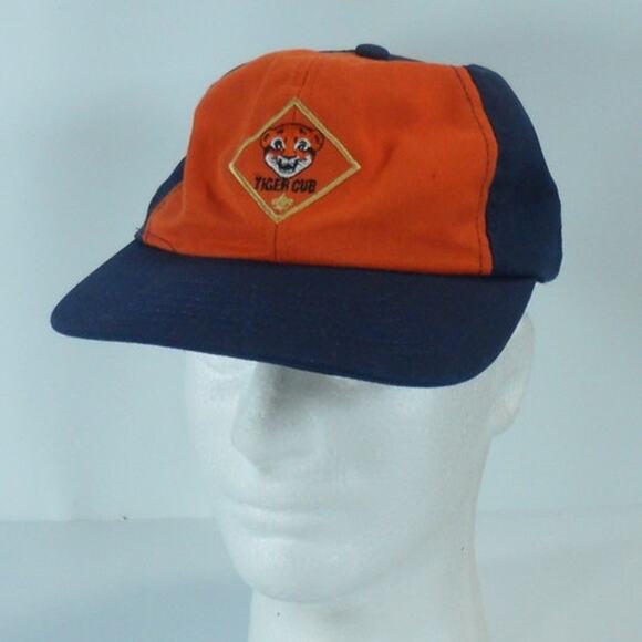 TIGER Cub Scout BSA Official Snapback Baseball Cap Hat Twill Small Medium S/M - Picture 2 of 8